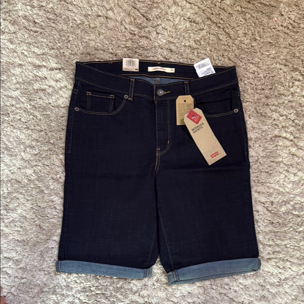 Levi's Indigo Bermuda Shorts